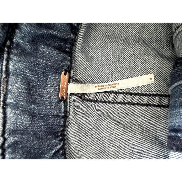 Free People Splendor in the Grass Paperbag Denim Skirt Size 4 - Picture 3 of 5